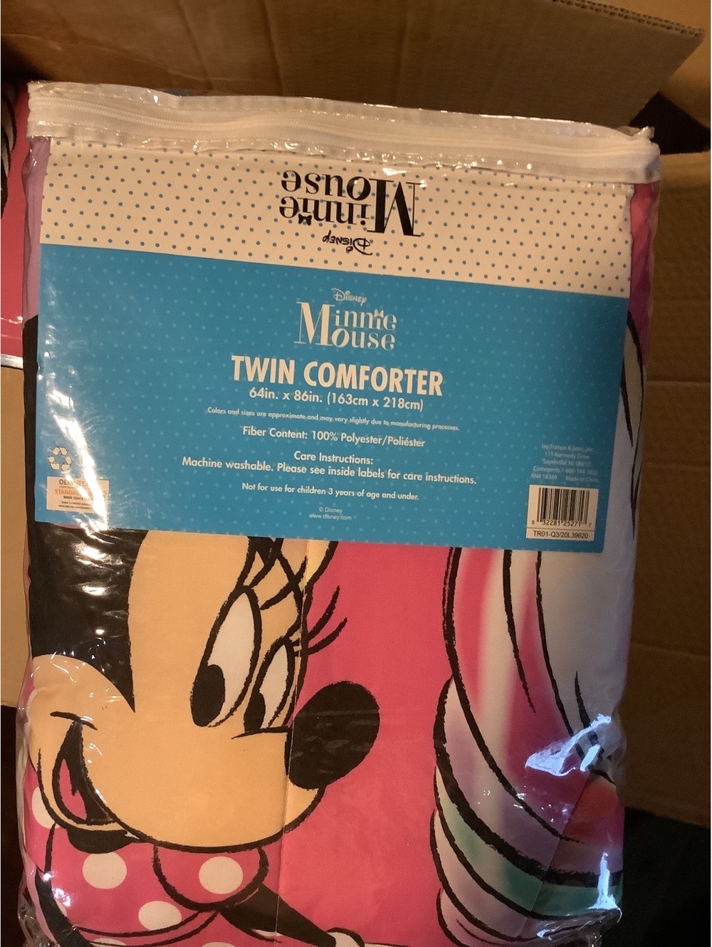 Disney Minnie Mouse Twin Comforter 64in x 86in